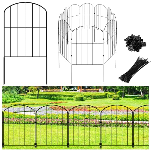 Decorative Garden Fence 24in (H) x 10.5ft (L), 10 Panels