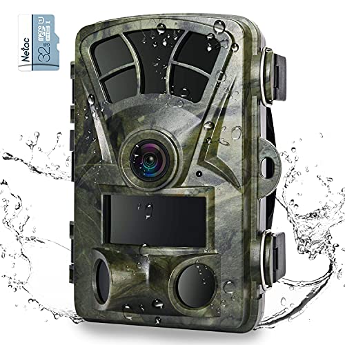 Trail Camera 1080P Game Cameras for Hunting Wildlife Camera,IP66 Waterproof 120Â° Wide-Angle Motion Night Vision, 0.2s Trigger Time 2.4