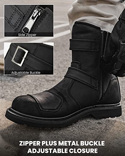 ILM Leather Motorcycle Riding Boots