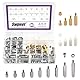 Swpeet Carbon Steel Standoff Male Female Metric Thread 192Pcs M4 21 Größen 3 Material Eisen vernickelt Messing oder Nylon Hex Abstandshalter Schraube Mutter Assortiment Kit, Abstandshalter