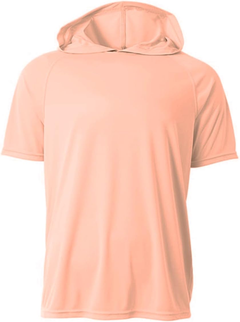 A4 NB3408 Youth Short Sleeve T-Shirt Lightweight Cooling Performance Hooded Tee