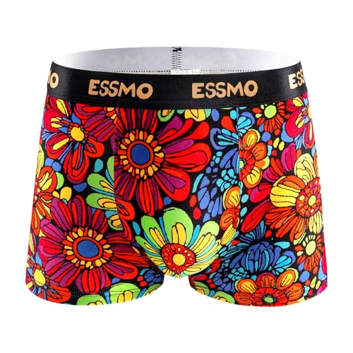 Men's Underwear Boxer Briefs Soft Moisture Wicking Lightweight Breathable Cute Mid Rise Briefs