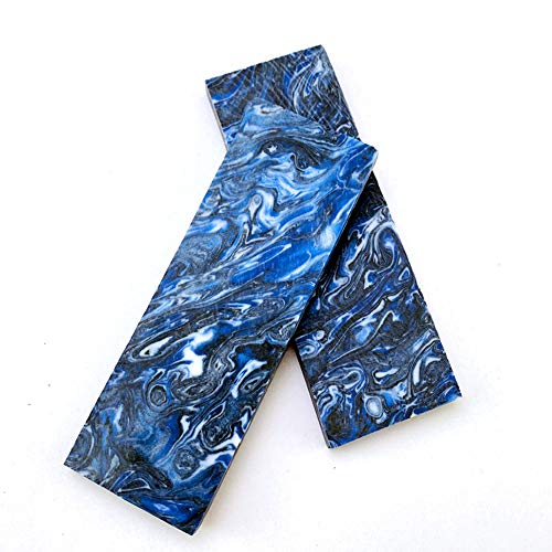Aibote 1 par de Escamas de Mango de Cuchillo Mangos de Resina Coloridos Losas Cuchillos Herramientas de Material de Bricolaje Personalizadas para Cuchillas en Blanco Fabricación de Joyas