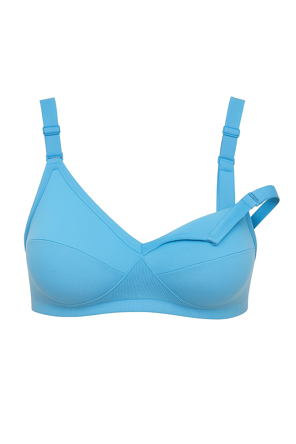 Nursing Bra for Breastfeeding,Maternity Bra,Bra for mom to be,Adjustable Straps, Available in Light Blue, Navy Blue, and Peach (in, Numeric, 36, B, Regular, Sky Blue)-picture-13