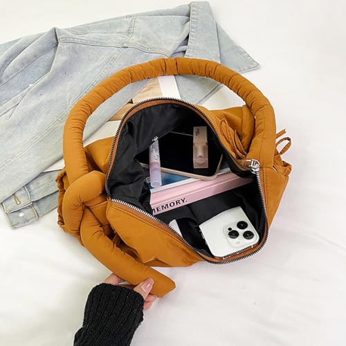 Nylon Crossbody Crescent Bag for Women Casual Work Travel Handbags Trendy Hobo Bags with Adjustable Strap3