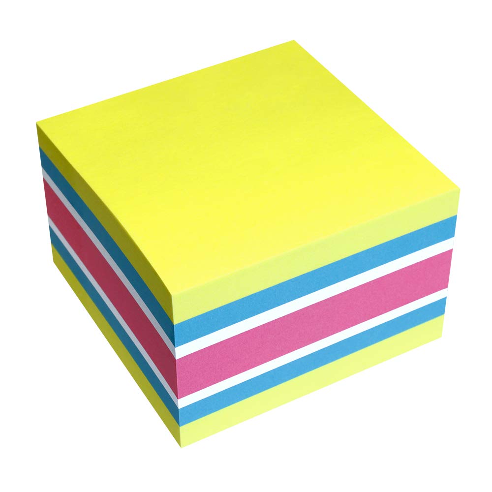 Przyklejane kostki, brylantowa mix, 75 x 75 mm, 450 kartek
