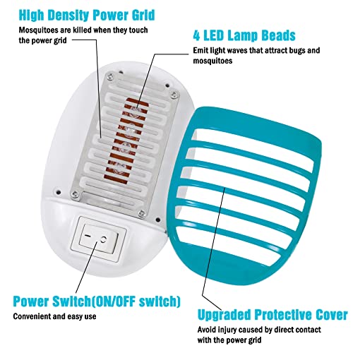 6 Pack Plug In Bug Zapper Indoor For Flying Insect Mosquito, Electronic Mosquito Zapper Gnat Traps With Led Light For Patio, Bedroom, Kitchen, Office #TOP1
