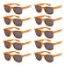 WHOLESALE UNISEX 80'S STYLE RETRO BULK LOT SUNGLASSES (Tangerine Orange, Smoke)