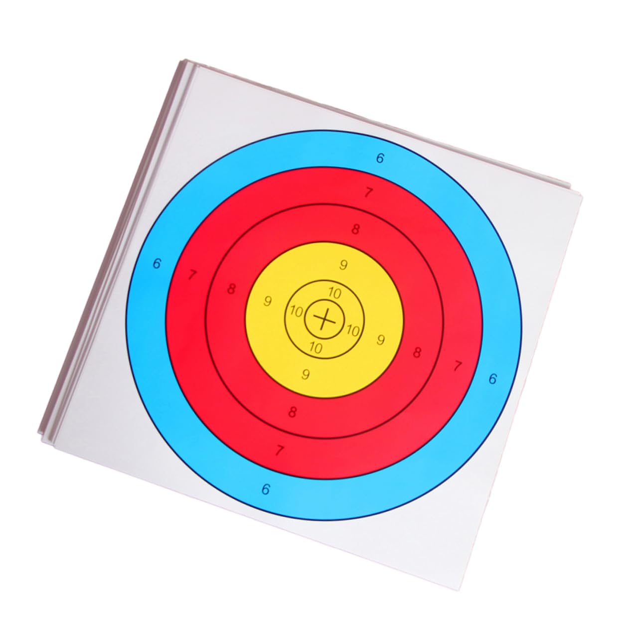 Abaodam 40 Pcs Target Practice Targets Range Arrow Shot Paper Semi-Ring Accessories