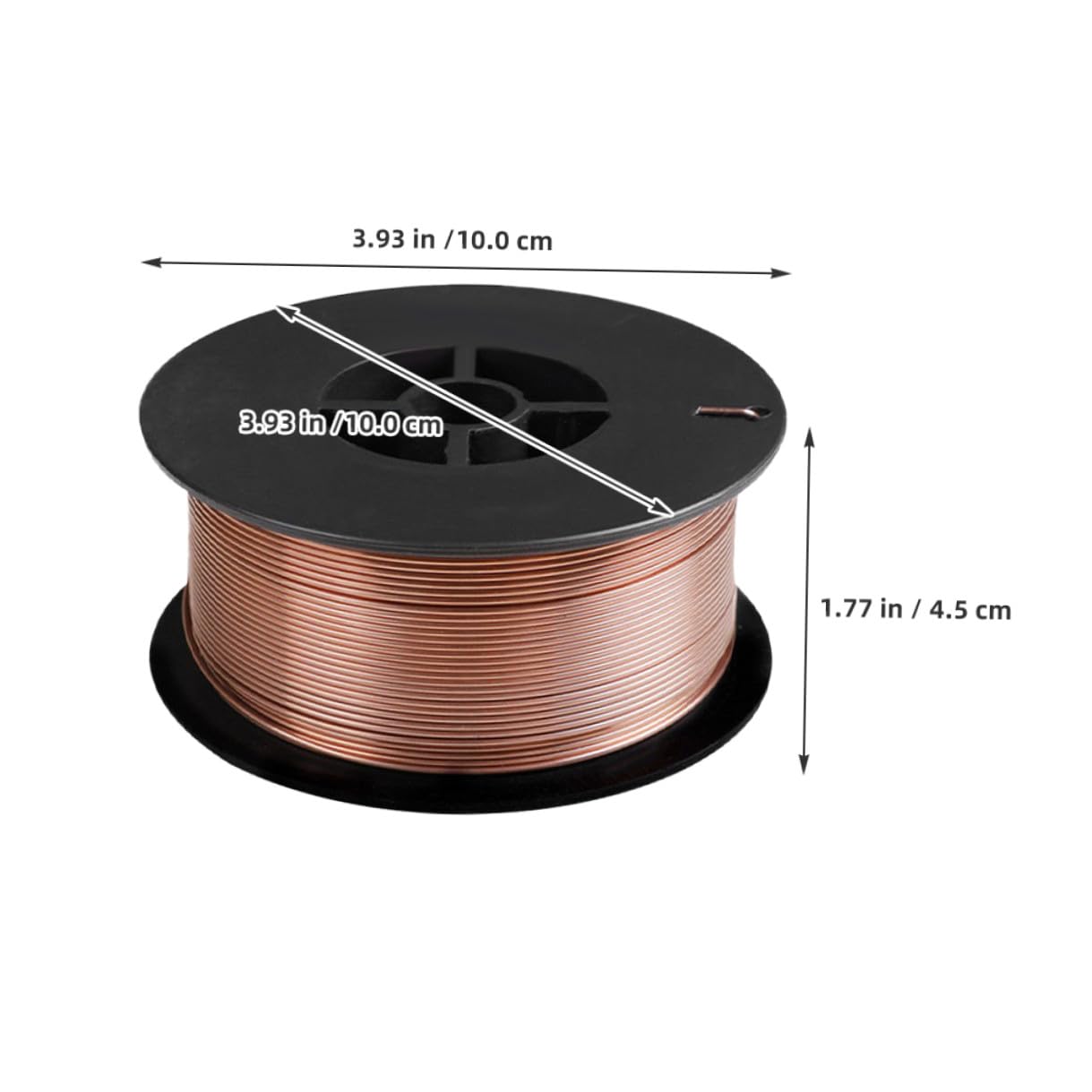 SHINEOFI Alambre de Soldadura de Acero al Carbono Er70s-6, Núcleo Sólido 1,2 Mm, Carrete de 1 Kg para Soldadura Industrial, Electrónica y Maquinaria, Cable para Electricidad y Soldador Mig