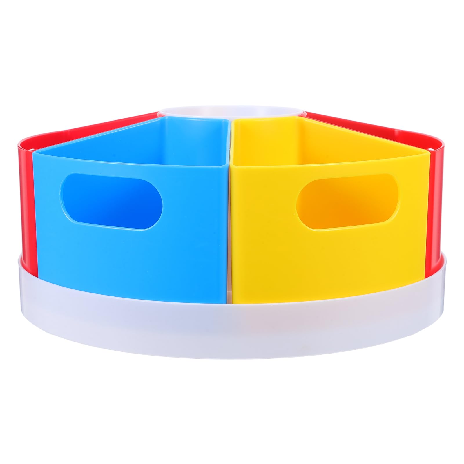 Organizer da Scrivania Portapenne Multifunzionale Girevole 360° da 10" con 6 Scomparti e Contenitore Rimovibile in Plastica per Ufficio, Scuola e Casa