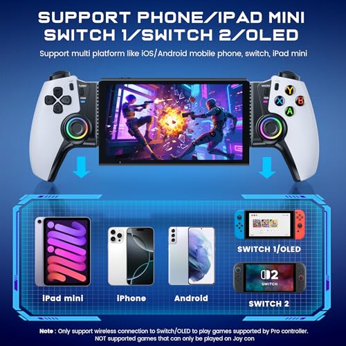 Gamepad inalámbrico con joystick de alta precisión para Xbox y Steam