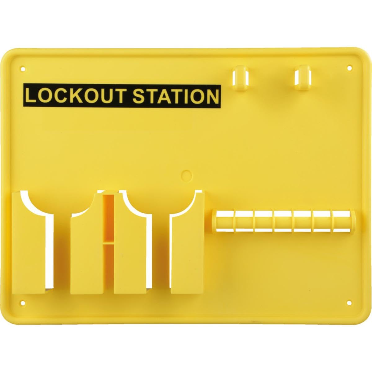 Lockout-Station Variante 2 gefüllt 10 Wartungsanhänger 4 Vorhängeschlösser 2 Multischließklammern