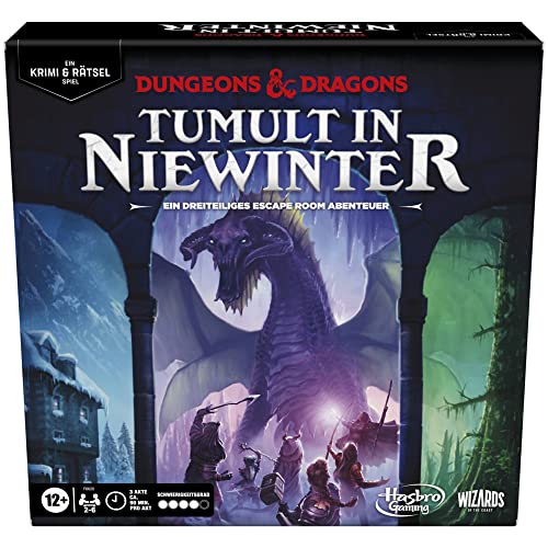 Dungeons & Dragons: Tumult in Niewinter, EIN Krimi- und Rätselspiel, D&D Escape Room Brettspiel für 2 − 6 Spieler