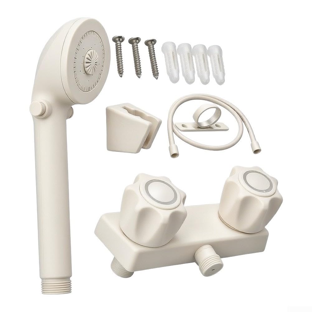 para ducha Exterior RV 4 Pulgadas ABS Ahorro Agua para ducha(creamy white)