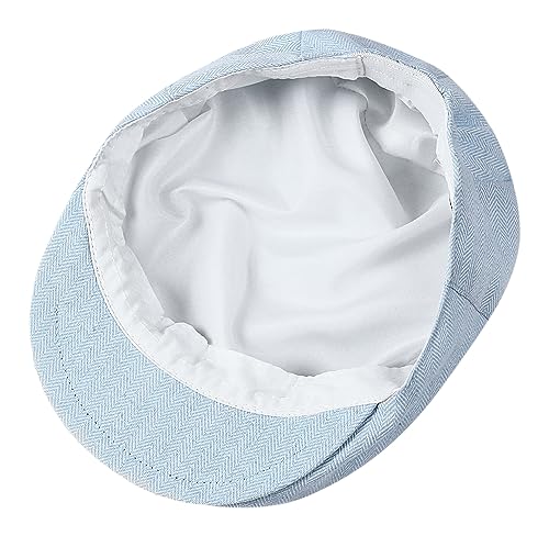 Image of A&J DESIGN Baby Boys Newsboy Cap Toddler Kids Tweed Vintage Flat Hat