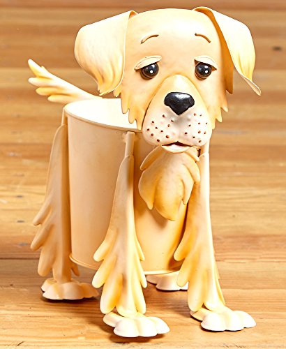 The Lakeside Collection Adorable Dog Breed Planters- Golden Retriever