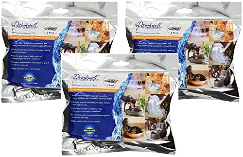 PetSafe Drinkwell Premium Carbon Replacement Filters (3 Packages each Containing 3 Filters Per Pack / 9 Filters Total)