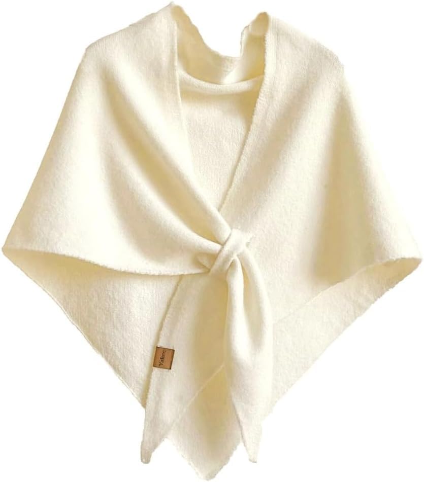 Shawl Wraps for Women, 2025 Knitted Shawls and Wraps Cardigan Cape Wool Cashmere Shoulder Top Sweater Shawl Scarf