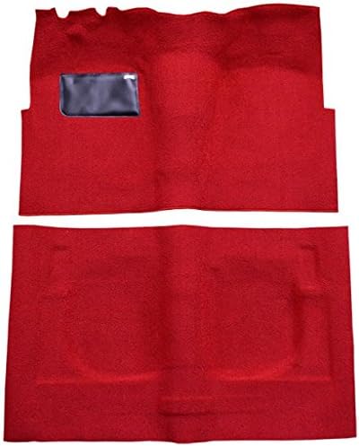 ACC Alfombra de marca compatible con 1958 Ford Fairlane Sunliner, convertible con asientos estándar (801 negro de felpa corte Pile)