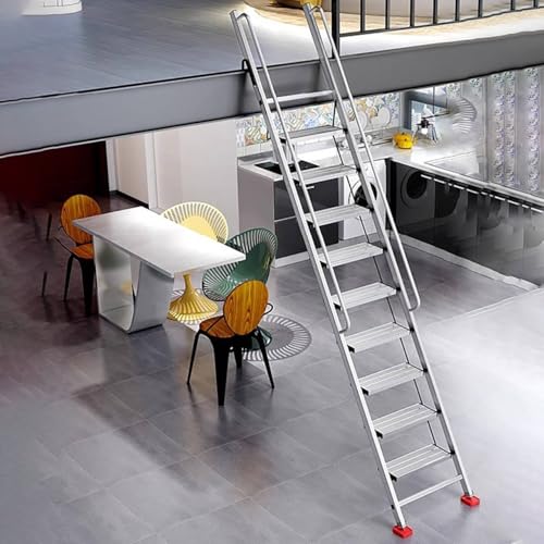 Escalera Escamoteable Escaleras Plegables Loft, Escaleras Escape Caso Incendio Almacén, Escalera Salida Ático Tiras Antideslizantes, Escalera de Salida de Pozo de Ventana de Sótano Alta Resistencia(8
