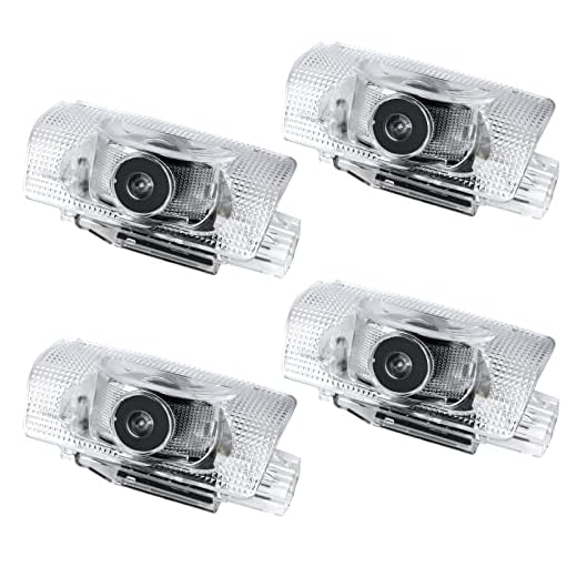 LED Car Door Logo Light Courtesy Projector Laser Welcome Lights Ghost Shadow Accessories Compatible with RX ES GX LS LX is Series 4 Pack(White)