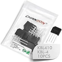 Pack of 10 Pieces Chanzon KBL410 Bridge Rectifier Diode 4A 1000V KBL-4 SIP-4 Single Phase, Full Wave 4 Amp 1000 Volt Electronic Silicon Diodes