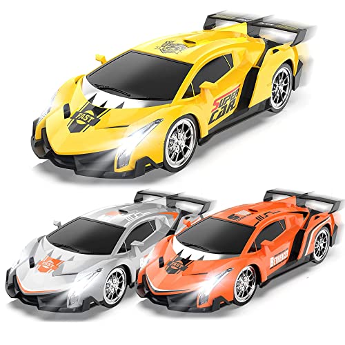 Growsland Remote Control Car, Rc Cars Xmas Gifts For Kids 1/18 Electric Sport Racing Hobby Toy Car Model Vehicle With Lights And Controller Kids Toys Gifts For 4 5 6 7 8-12 Year Old Boys Girls #TOP7