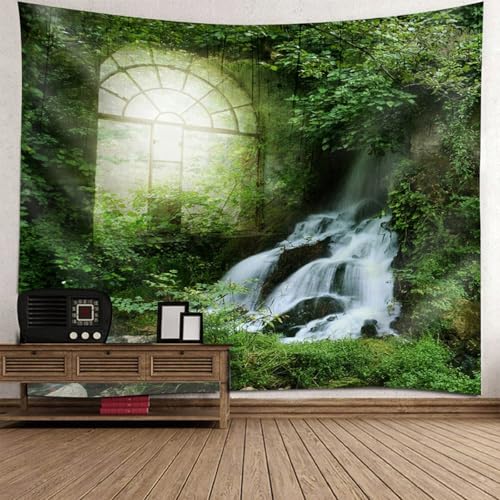 Tenture paysage forêt fantastique pour créer un coin lecture salon
