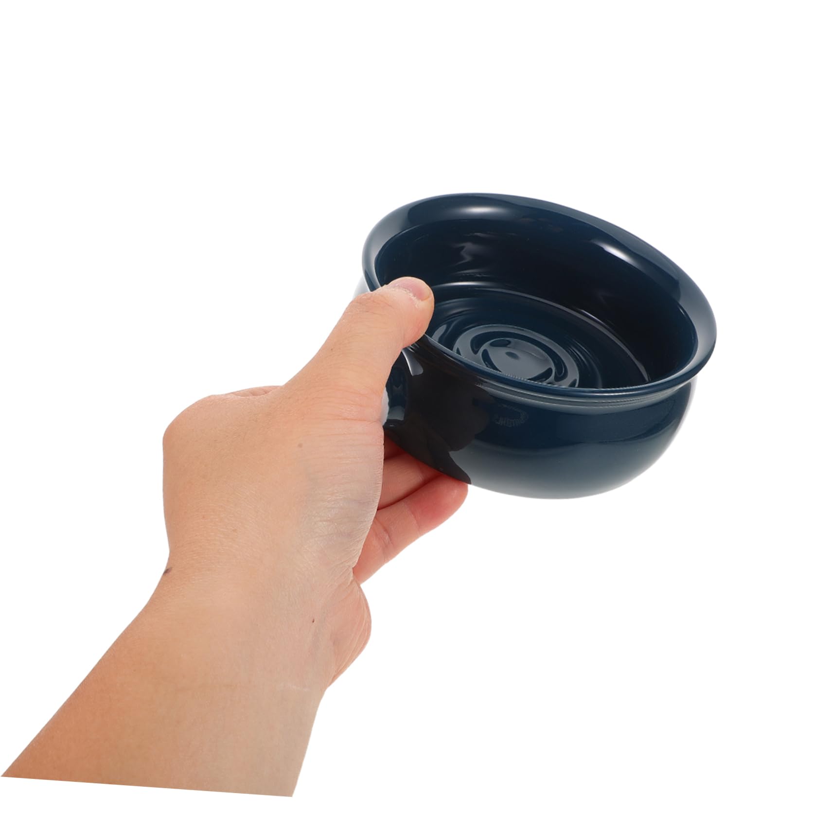 Ciotola in Ceramica per Sapone da Barba Ciotola per Schiuma da Barba Design Spirale Portatile per Uso Domestico e Viaggio