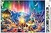 Buffalo Games Silver Select - Winter’s Night Bonfire by Lars Stewart, 1000 Piece Winter Jigsaw Puzzle for Adults with Foil-Accented Poster, Premium Puzzle Gift