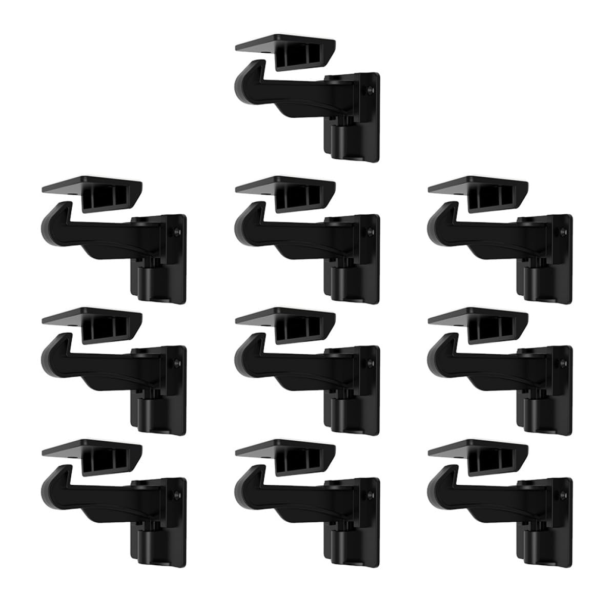Cerraduras Invisibles Hechas de Abs para Cajones de Seguridad 10 Fáciles de Abrir en Color Negro y Seguras para Adultos para Bebés y Niños Pequeños