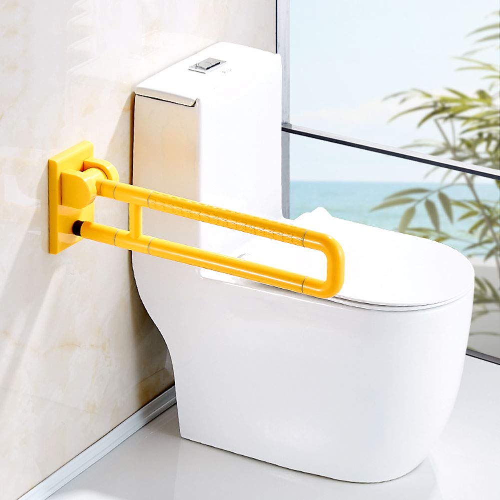 Anziani Servizi igienici Maniglie Pieghevoli, Bagno per disabili maniglione sollevabile Impugnatura Aiuto Supporto