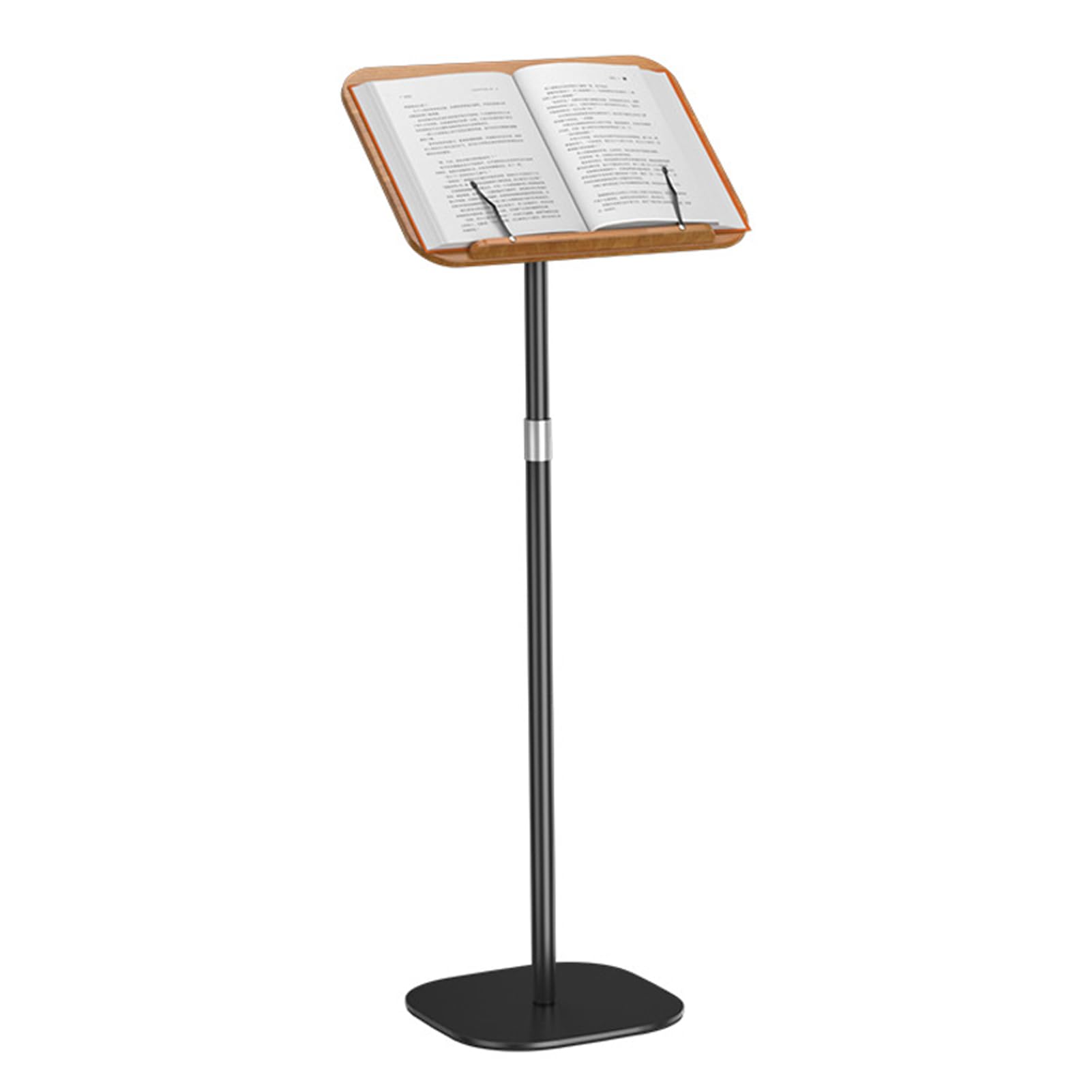 Höhenverstellbares Leseregal für den Boden, Stehender Buchhalter, Stand, Kirche, Kanzel, Schreibtisch, mit geneigter Lesefläche, für Bücher und Tablets (1,7 m)