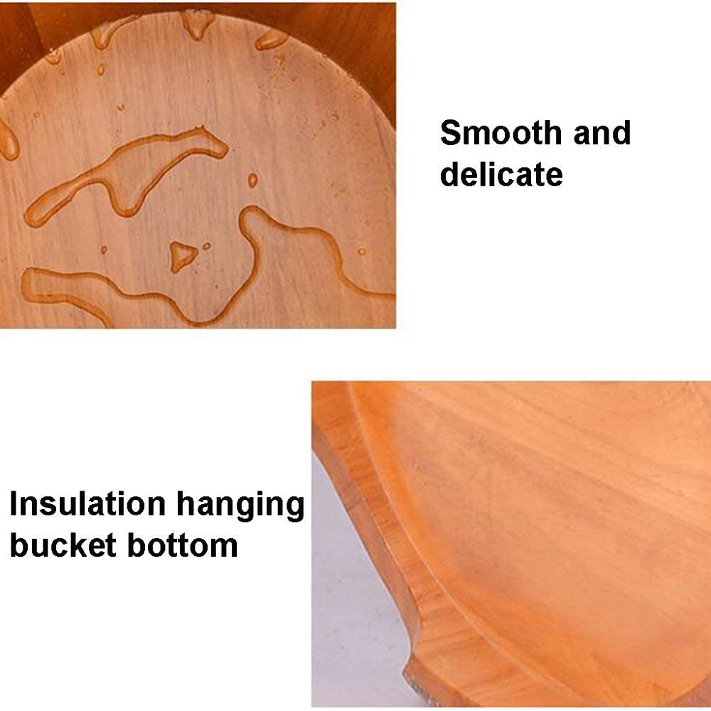 Secchio per pediluvio in legno naturale, botti di legno Bacinella per pedicure Bacinella per pediluvio in legno Botte per pediluvio in legno Copri piedi per pediluvio Barile per pediluvio Innalzamento