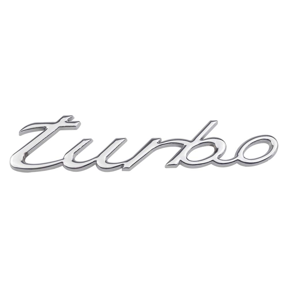YONGYAO Exterior Accessories Metal Turbo Car Stickers for Porsche Cayenne Macan Panamera 997 996 718 911 - Silver