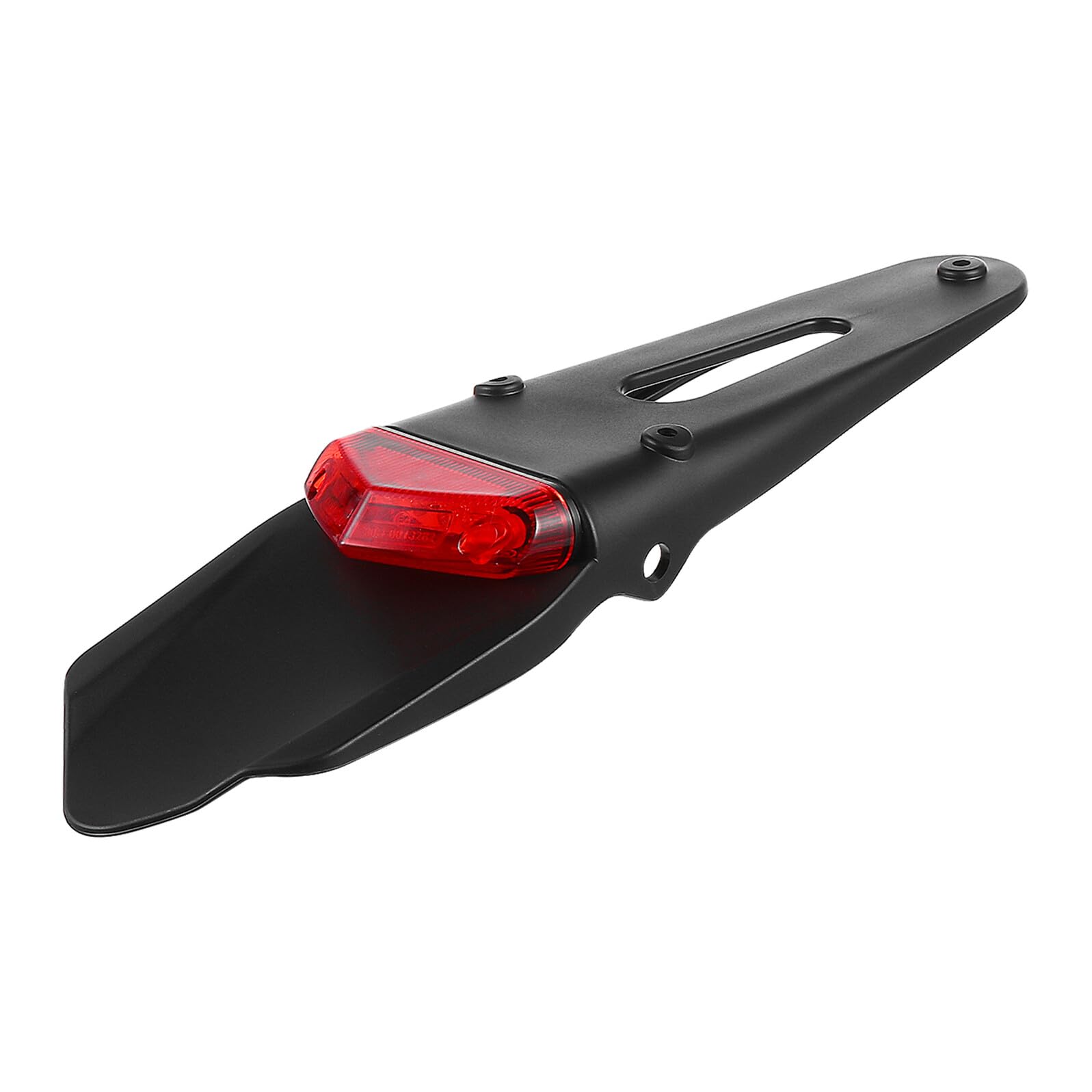 Ipetboom Feu Arrière de Moto Plastique Noir Léger Installation Facile à LED 35w 12v pour Freinage Sûr Hors-piste sous Garde-boue Arrière