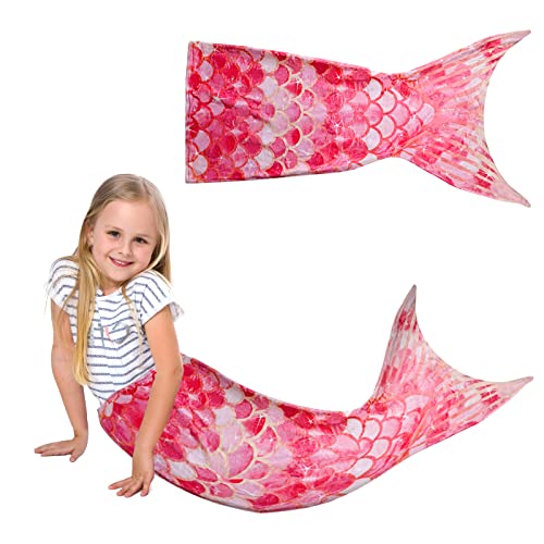 Meerjungfrau Decke,Meerjungfrau Flosse Decke,Alle Jahreszeiten Weiche...