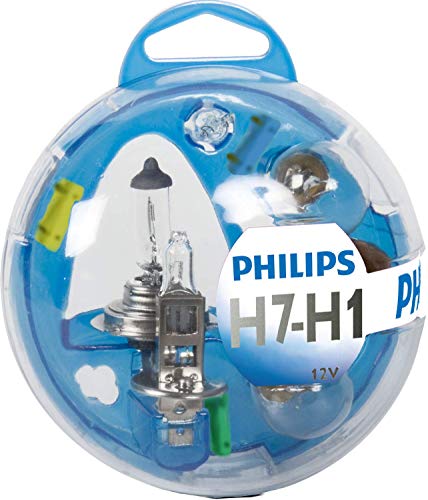 Philips 55720EBKM Essential Box   Caja de bombillas de recambio para coches (H1, H7)