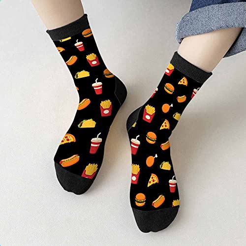 Image of Crew Socks for Woman Size 6-8 Tropical Wildlife Bright Teal Girls Socks