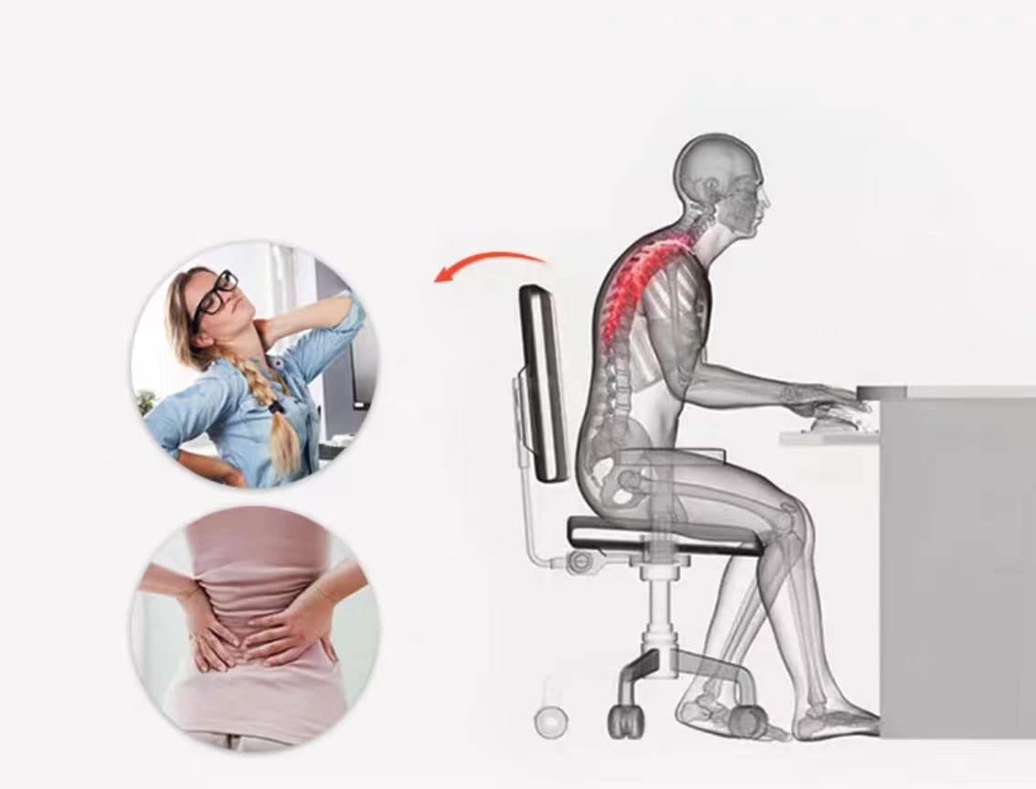 Danertzy Car Seat Office Chair Waist Cushion Infrared Heating Warm Waist Cushion Ergonomic Breathable Cushion (SJ2023532)