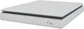 Colchão Casal King Molas Ensacadas City Pillow Top 193x203x23cm Branco/Preto Hellen - Suporta até 110kg por Pessoa