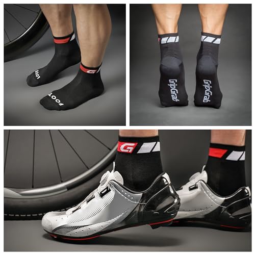 Image of GripGrab Classic Summer Cycling Socks - Short Low Cut Multipack Options | Coolmax mesh, breathable & moisture-wicking - stretch arch support - 7 cm low cut - single, 3- or 6-pack