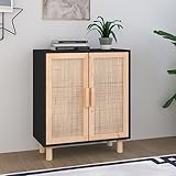 Matériau : bois d'ingénierie, bois de pin massif, rotin naturel