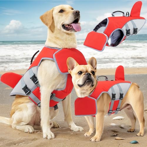 Gilet de sauvetage pour chiens de taille moyenne à grande spécial kayak et lac - 4