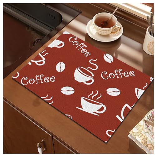 Kitchen Mats for Floor PU Waterproof Leather Cushioned Rugs, 5x7, Comfort Standing Desk Waterproof Mats for Office Home Laundry Room with 4 Pcs Carpet Gripper