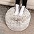 Stuffed Pouf Ottoman with Modern High-Density Foam Plush Fiber Pouf Stool Ottoman Round Foot Stool Cushion Storage Ottoman 20 * 12''Floor Poufs Ottoman Foot Rest for Living Room (Snow Coffee)
