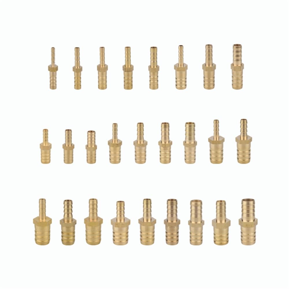 Produktbild von Messing Reduzierstecker – 10 Mm Auf 16/19/25 Mm, Schlauchanschluss Mit Widerhaken, Adapter Für Rohrverbindungen