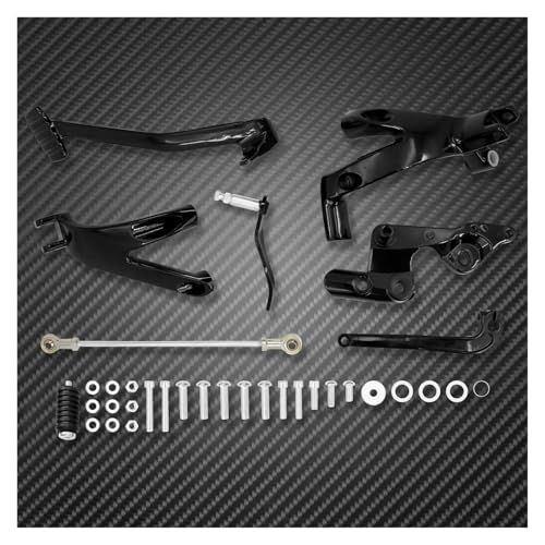 Kit repose-pieds avant en aluminium CNC noir pour châssis Softail 2018-2023