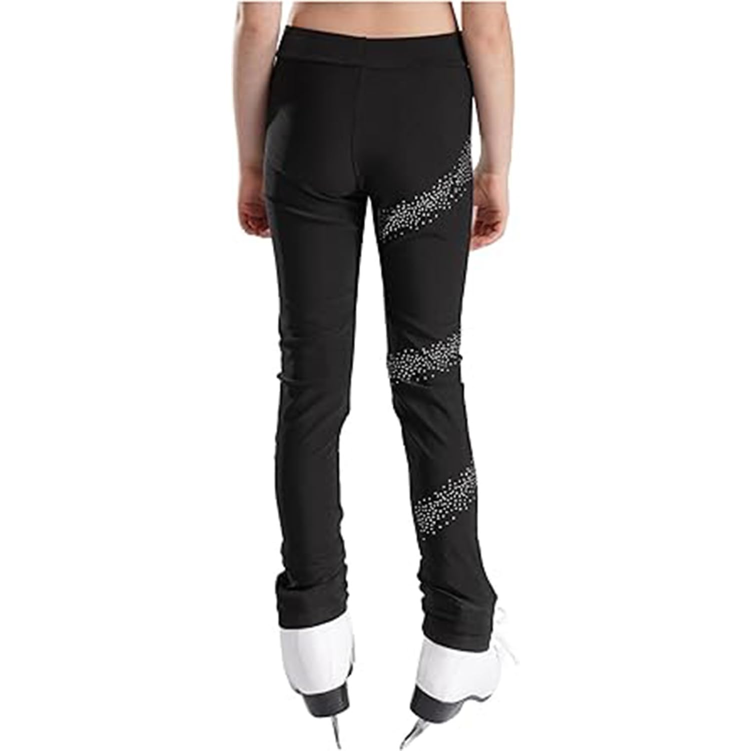 Pantaloni da Pattinaggio Artistico Caldo Pantaloni da Allenamento Adatto per Allenamenti di Gare di Pattinaggio